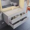 Тумба с раковиной Uperwood Modul 393020552 подвесная, матовая, белая, 100 см фото 7