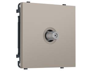 Комплект механизма TV розетки SAT Ambrella Volt Sigma MS373050 серо-бежевый матовый