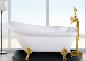 Акриловая ванна Cerutti Spa Vito CT9669 белая, 150x74