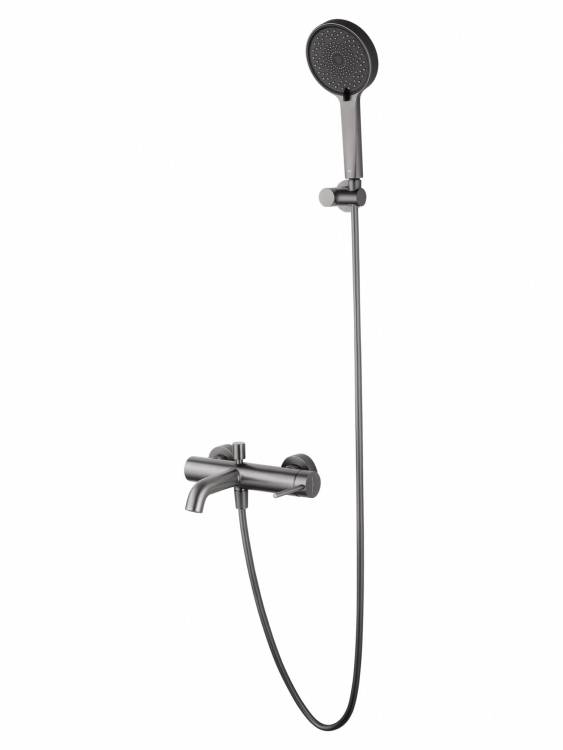 Смеситель для ванны Wonzon & Woghand WW-88639017-BGM с душем, темный графит