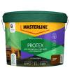 Пропитка защитная для деревянных фасадов и интерьеров Masterline Protex тиковое дерево 9 л