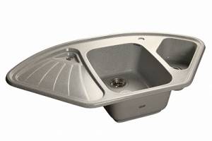 Мойка кухонная GranFest Corner GF-C--1040E угловая 1039x560мм серый