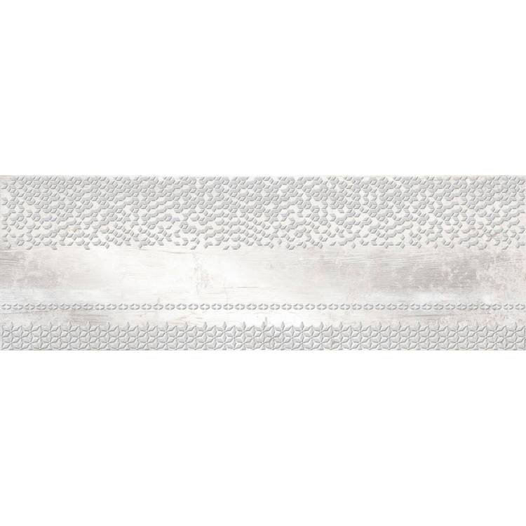 Декор Beryoza Ceramica Уайт Вуд Белый 25x75