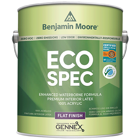 Краска интерьерная Benjamin Moore Eco Spec WB Interior Latex Flat Finish N373 3.785 л
