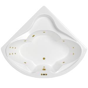 Акриловая ванна WHITECROSS Konsul 150x150 0110.150150.100.SMART.GL с гидромассажем, 