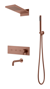 Душевой комплект Boheme Fusion 130-2-BRB Brushed Bronze