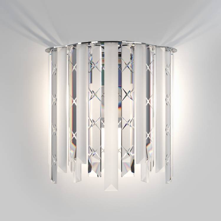 Настенный хрустальный светильник Eurosvet Radiance 101011 хром