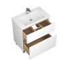 Тумба под раковину Uncoria Ариль 75 57520 белый, дуб сонома фото 2