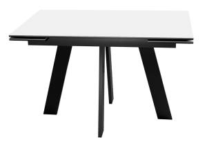 Стол Дик DikLine SKM120 00-00076334 mono white, подстолье черное 120(180)x80x77