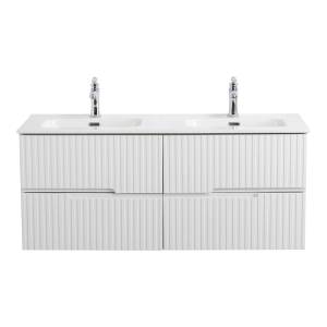 Тумба под раковину Cezares DUET-N-1200-4C-SO-2-BL Bianco Lucido