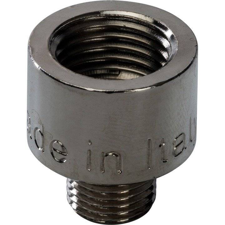 Переходник Stout никелированная латунь, внутренняя-наружная резьба 1/2X3/8