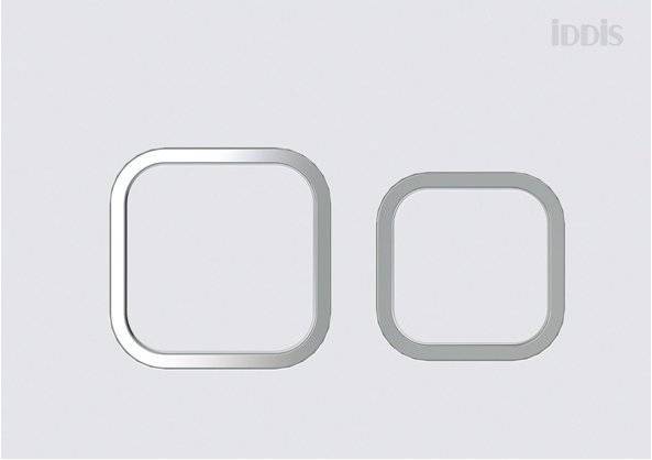 Кнопка смыва Iddis Unifix UNI40MWI77 белая матовая