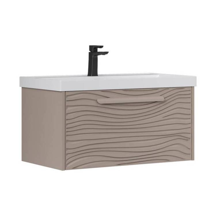 Тумба под раковину Equil Gleam tpGLEAM80.1Y-25 подвесная, амарок, дуб вотан, 79x45