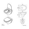Унитаз подвесной Knotlor Essence WC51WG безободковый, сиденье микролифт, белый фото 6