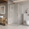 Душевой уголок Belbagno LUCE-A-22-90+20-P-Cr профиль хром, стекло матовое, 110x110x195