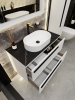 Тумба с раковиной La Fenice Elba Twin Bianco NFNC-01-ELB-B-100-2-3-M-GB белая матовая, 100 см фото 3