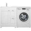 Тумба с раковиной Corozo Леон 70 Z2 под стиральную машину, напольная, левая, белый