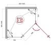 Душевой уголок BelBagno Kraft P-1-100-C-Cr-R фото 2