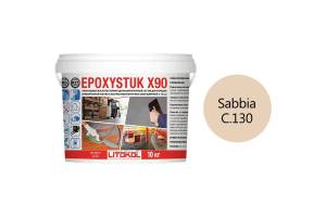 Затирка Litokol Epoxystuk X90 эпоксидная + клей С.130 Sabbia 10 кг