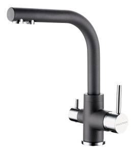 Смеситель для кухни Paulmark Essen Es213011-GRM серый металлик