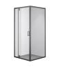 Душевой уголок Olive'S Duero DR-90CS-SW-GB профиль черный, стекло прозрачное, 90x90x195
