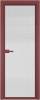 Межкомнатная дверь Profil Doors 1 AV цвет профиля Красный антрацит, стекло безопасное 6 мм мору осветленное 800x2000