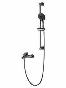 Смеситель для ванны Wonzon & Woghand WW-AE3205-BGG с душевым гарнитуром, темный графит