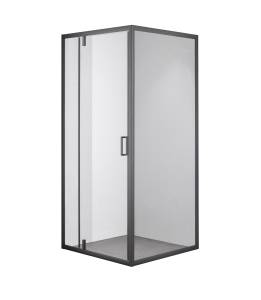 Душевой уголок Olive'S Duero DR-90CS-SW-GB профиль черный, стекло прозрачное, 90x90x195