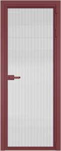 Межкомнатная дверь Profil Doors 1 AV цвет профиля Красный антрацит, стекло безопасное 6 мм мору осветленное 800x2000