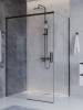 Душевой уголок Cezares PLANE-AH-1-140/80-C-GM профиль оружейная сталь, стекло прозрачное, 140x80x195 фото 4