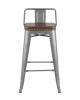 Стул барный Stool Group Tolix Soft LF626A GREY 7083+PU7002 серебристый фото 2