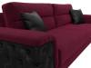 Прямой диван Лига Диванов Лига-023 119150 бордовый, черный фото 4