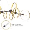 Люстра Crystal Lux ARMONICA SP8 BLACK/BRASS V2 фото 2