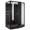 Душевая кабина Orans 89102RBLH черный, 150x100x220