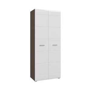 Шкаф Горизонт Ненси Н1447064 венге/белый глянец
