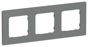 Рамка 3-постовая IEK Flite FI-M32-32-20-K80 мокрый асфальт