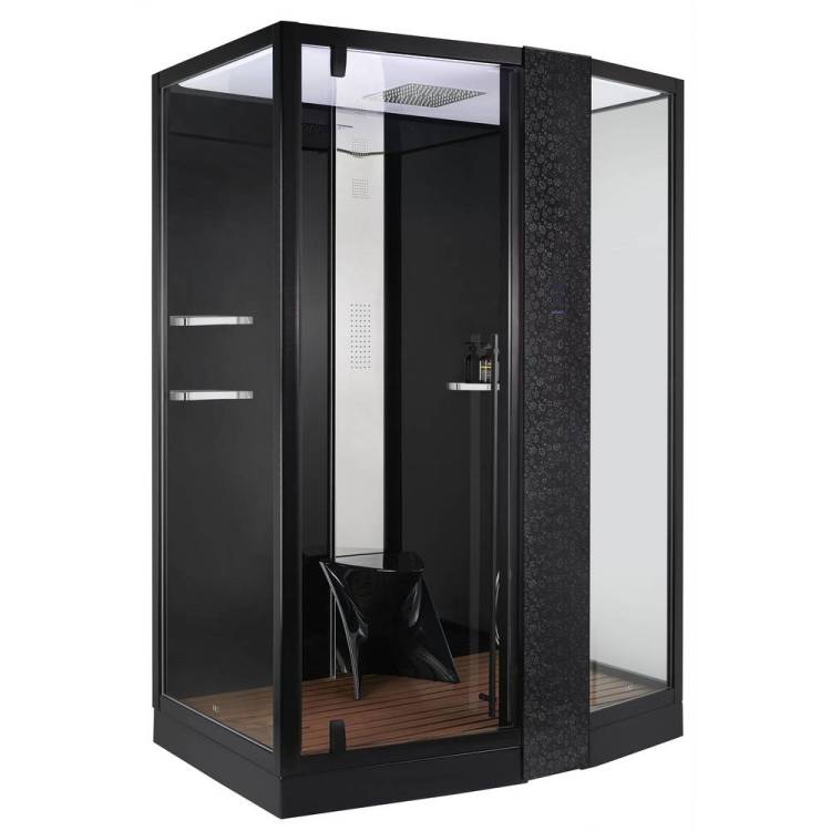 Душевая кабина Orans 89102RBLH черный, 150x100x220