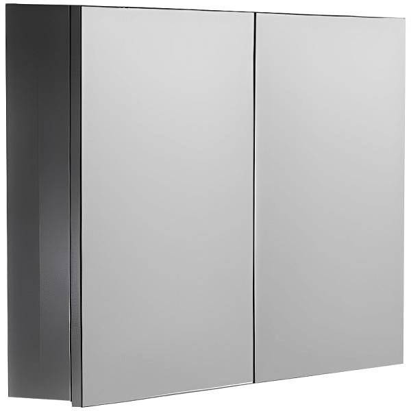 Зеркало-шкаф Armadi Art Vallessi 547-A glossy 80 антрацит глянец с подстветкой