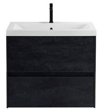 Тумба с раковиной Art&Max Family-M Family-M-580-2C-SO-HC подвесная, hard coal