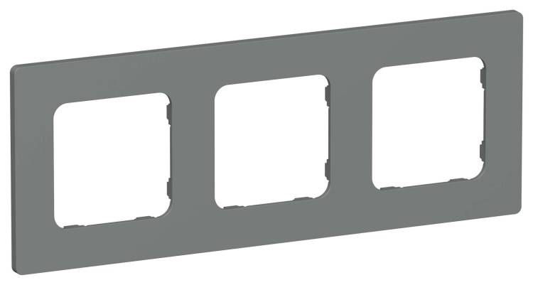 Рамка 3-постовая IEK Flite FI-M32-32-20-K80 мокрый асфальт