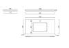 Столешница Kerama Marazzi Plaza (Плаза) KM6012G0501RP100Ur2 серый светлый натуральный, 100x48 фото 3