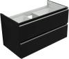 Тумба с раковиной Aquanet Vega 90 черный фото 3