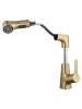 Смеситель для раковины Wonzon & Woghand WW-121B108-BG с выдвижным изливом, брашированное золото фото 2