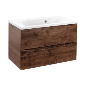 Тумба с раковиной Vincea Mia 80 темный дуб, раковина VBS-13980