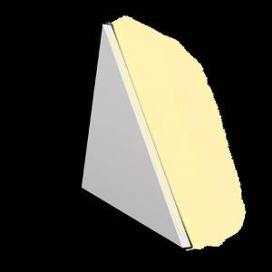 Треугольный световой элемент Artpole MD 0010-5 Platinum матовый 30x2.2x30