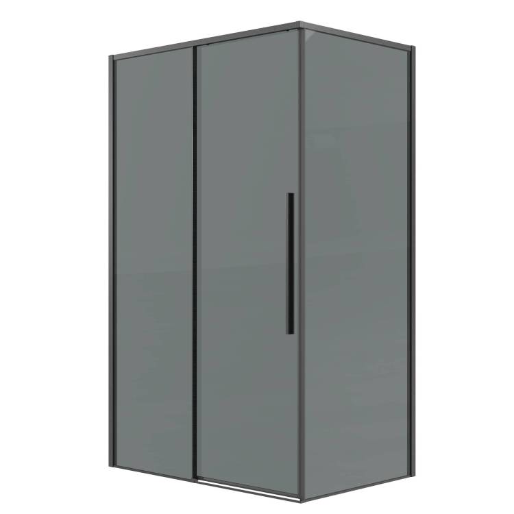 Душевой уголок Grossman Galaxy 120.K33.01.1110.42.10 профиль графит сатин, стекло тонированное, 110x100x195
