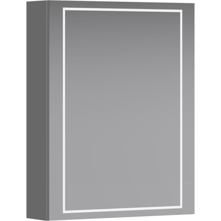 Зеркало-шкаф Aqwella Simplex SLX0455L с подсветкой, белый, 55x15.5