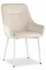 Кресло Stool Group Диана MC101-2 KD HLR-2 велюр кремовый (ножки белые)