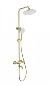 Душевая стойка Wonzon & Woghand WW-B3031-A1-BG с термостатом, золото