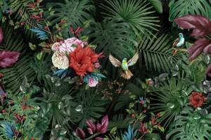 3D Фотообои Artegrafico «Райские птицы» ED-006 песок